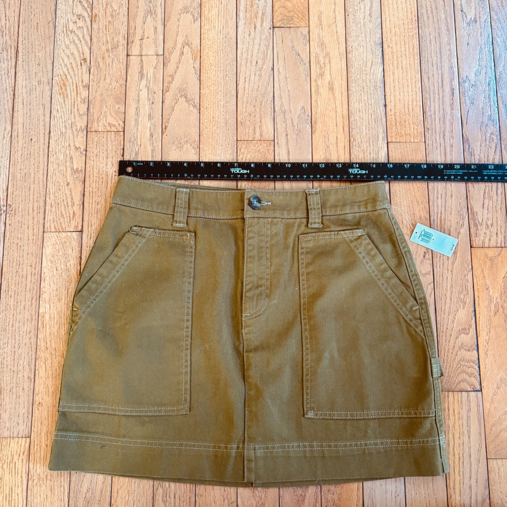 Old Navy Mini Skirt 8 Green Utility Womens Preppy Y2K Urban - Picture 9 of 12